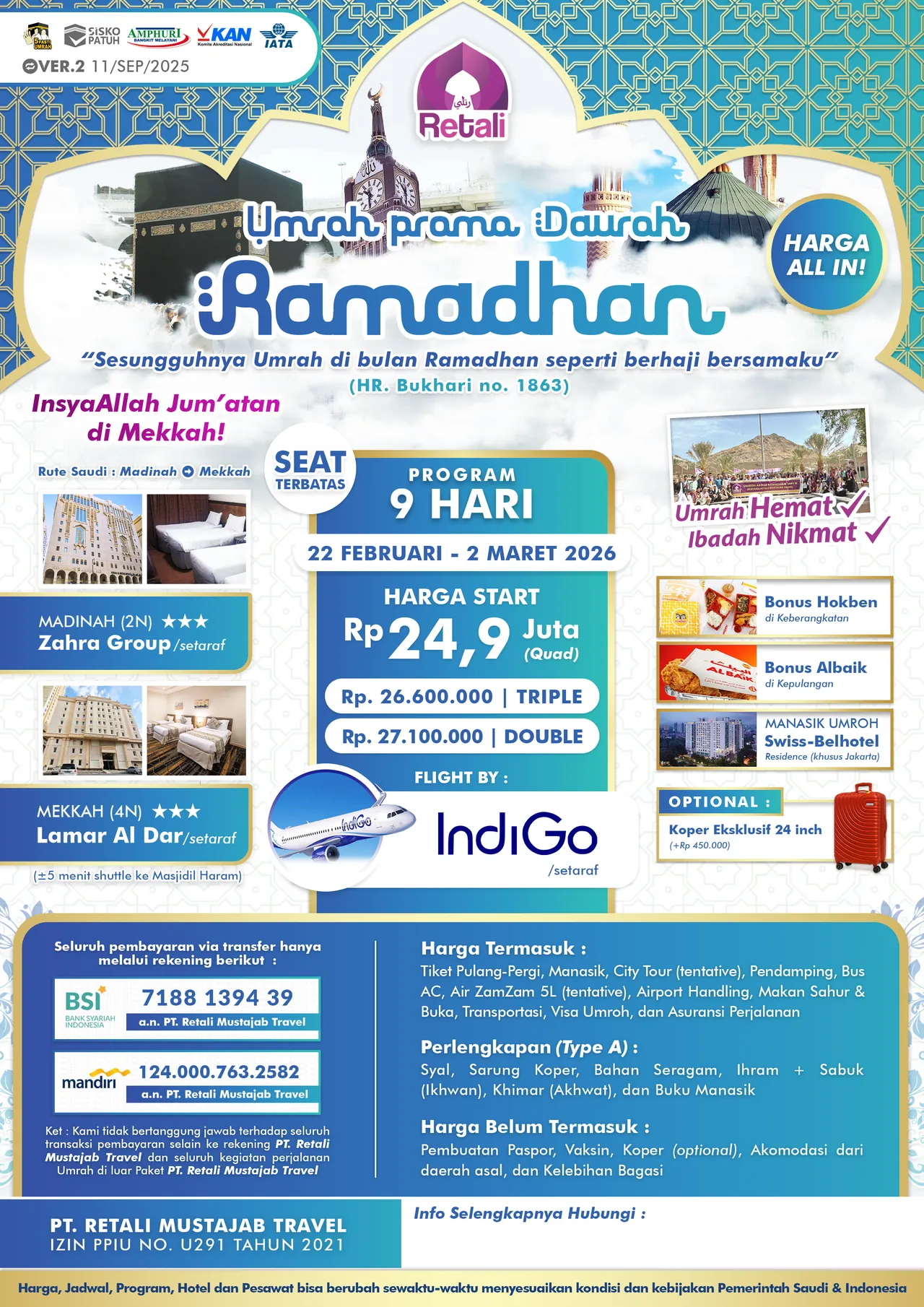 Dauroh Awal Ramadhan [22 Feb - 2 Mar 2026]